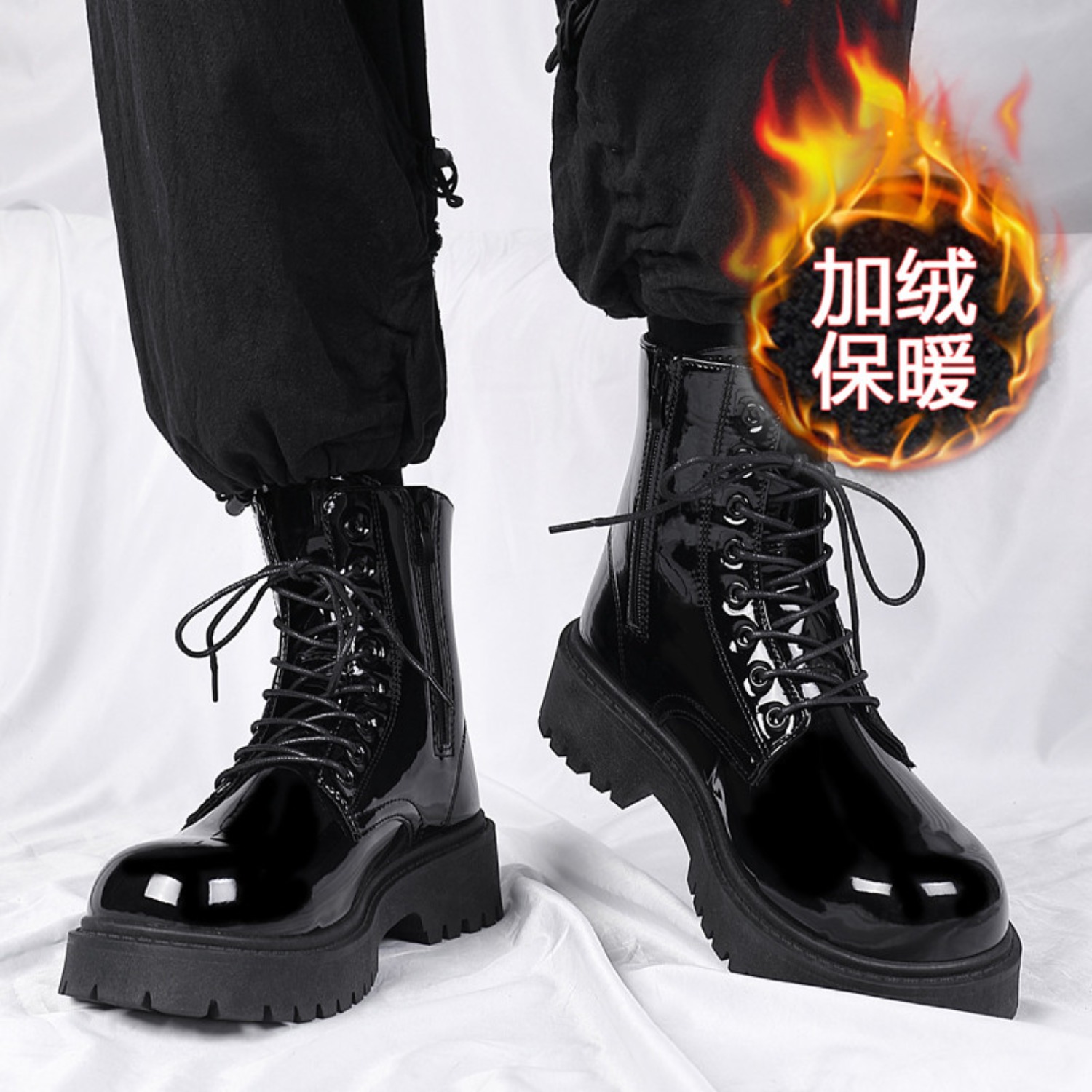 Crossfit Outdoor - Bottes hautes en peluche chaude pour
