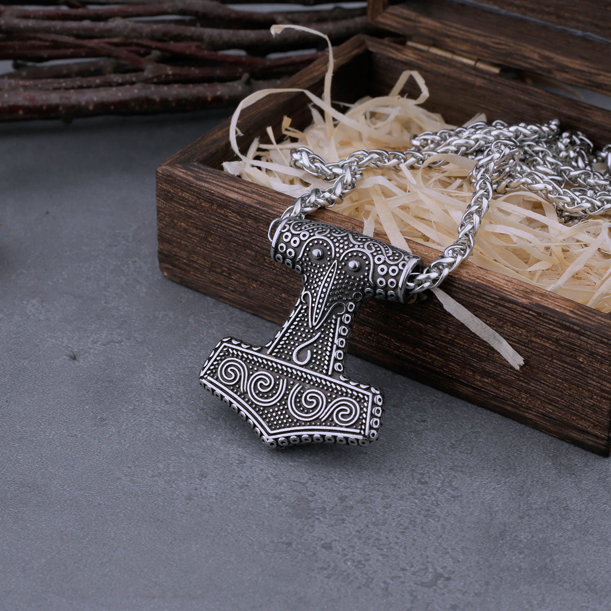 Battle Rope Anchor - Collier nordique Viking marteau de Thor