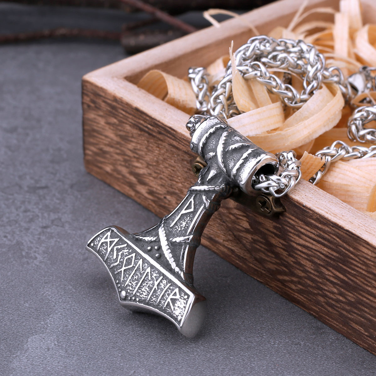 Battle Rope Anchor - Vintage nordique Vikings ancre Odin Rune