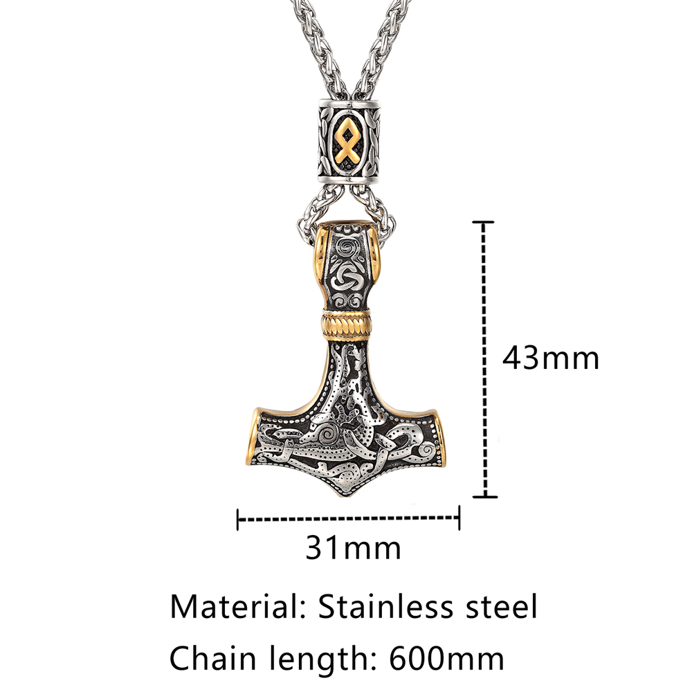 Collier de perles Runes nordiq - Battle Rope Anchor avis et prix