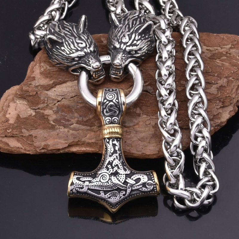Collier loup Odin couleur or i - Battle Rope Anchor avis et prix
