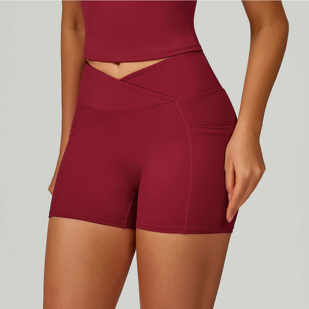 Shorts de yoga taille haute cr - Crossfit Workout With Equipment avis et prix