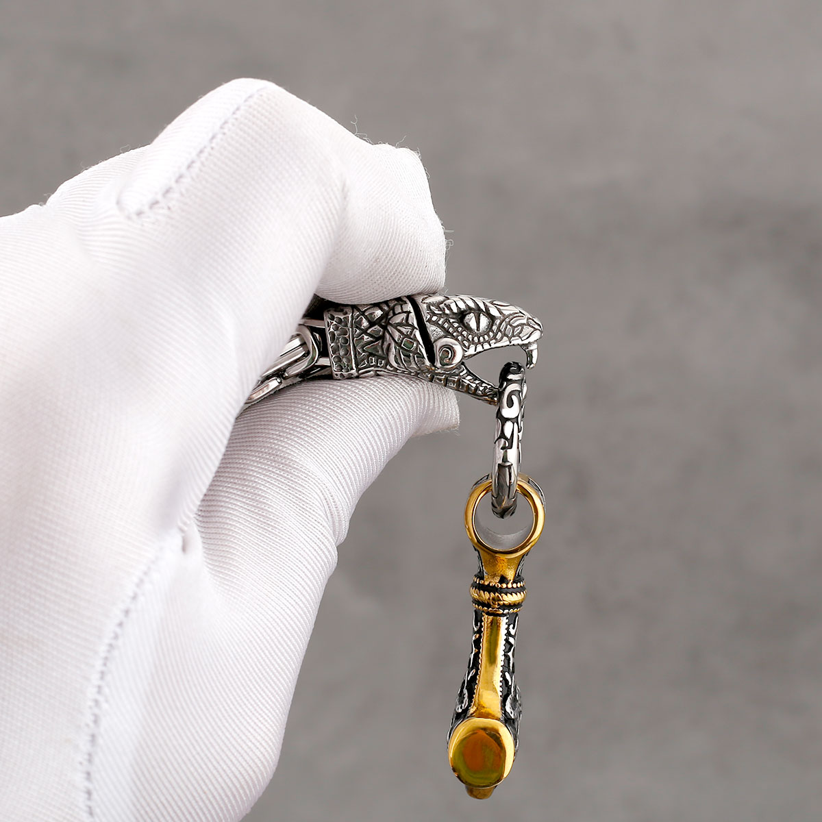 Collier tête de serpent nordiq - Battle Rope Anchor avis et prix