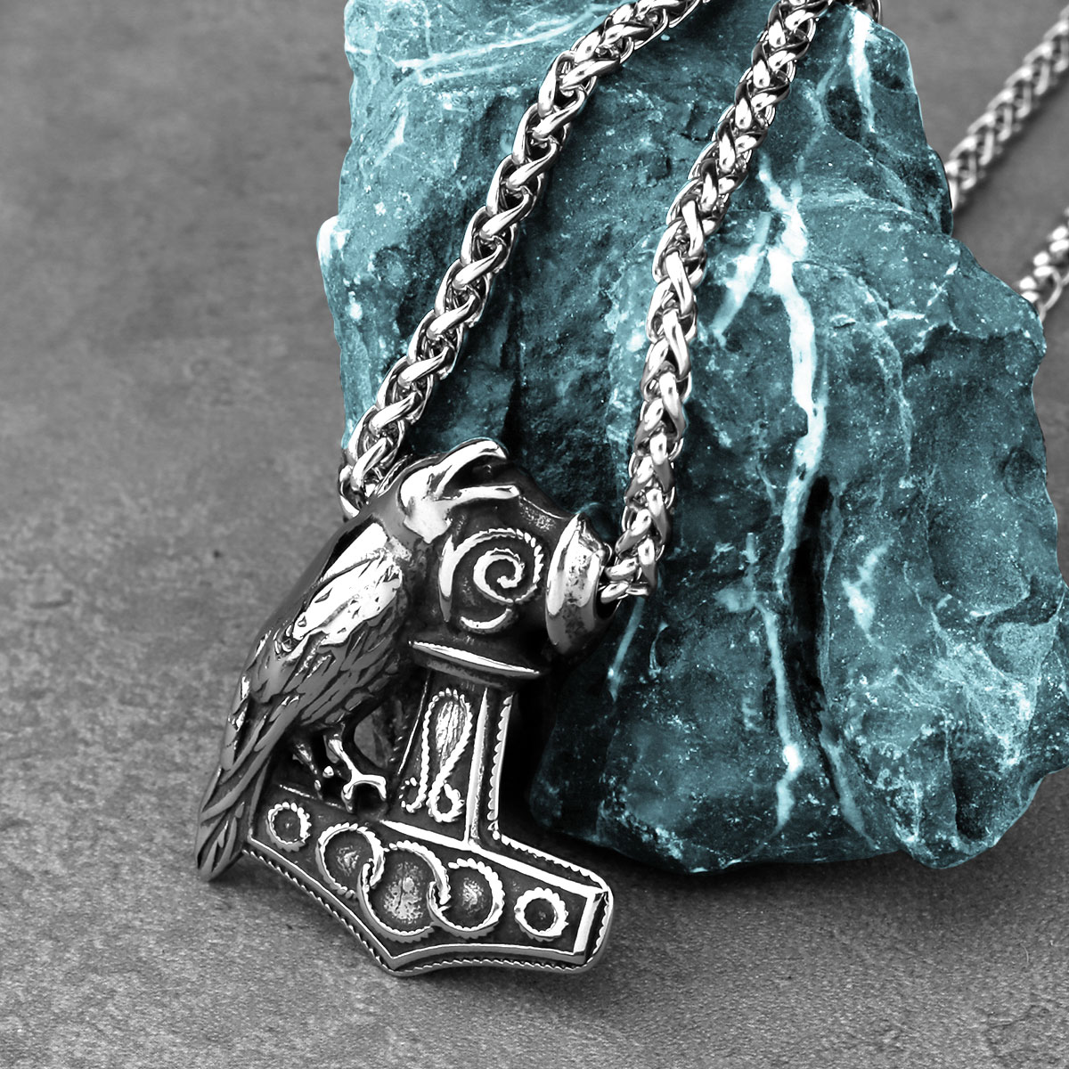 Collier nordique Odin Raven Th - Battle Rope Anchor avis et prix